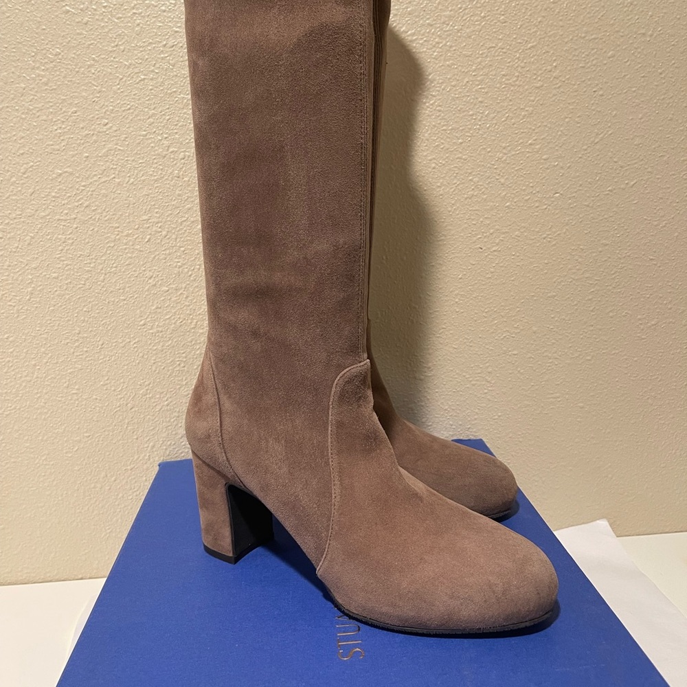 Stuart Weitzman “Tausus” boots.  Suede.